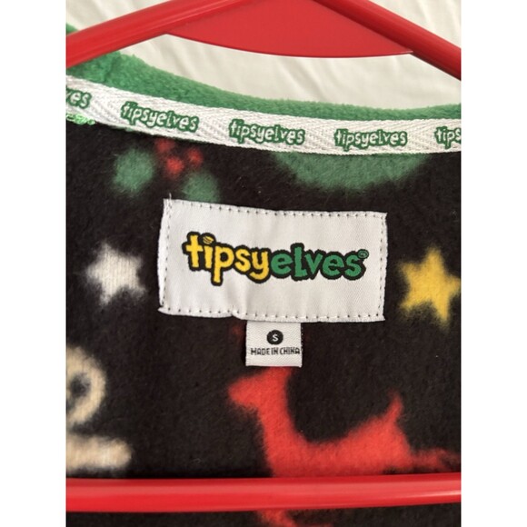 New Tipsy Elves Small Cookie Cutter Jumpsuit Full Zip Hooded Pockets - Picture 2 of 9